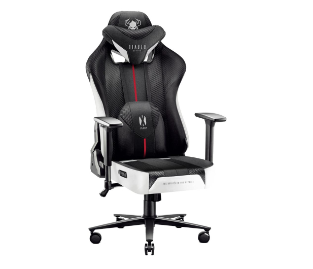 DIABLO Chairs X-PLAYER 2.0 Normal Size czarno-biały - 1192274 - zdjęcie